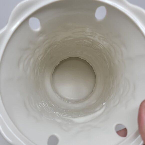 Vtg Belleek Glendarragh Vase Covered Floral Easter Limited Edition #1801 of 3350 - Picture 5 of 11